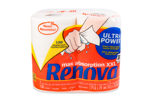 Рушники паперові Renova Ultra Power 3шари