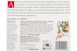 Amy's Rice Mac & Cheese Gluten Free