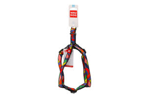 Шлея д/собак Вітраж з QR паспортом анатомічна пластиковий фастекс 15мм L40-55см 4605 ВауДог