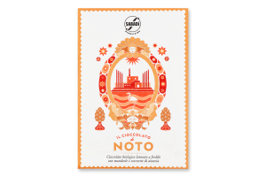 Шоколад чорний Sabadi мигдаль-цедра апельсина орг