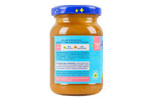 Пюре фруктовое для детей от 5мес гомогенизированное стерилизованное без сахара Яблоко-персик Elfik Magic с/б 170г