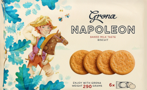Печенье затяжное со вкусом топленого молока Napoleon Grona м/у 290г