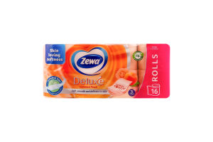 Бумага туалетная 3-х слойная Cashmere Peach Deluxe Zewa 16шт