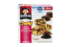 Quaker Chewy Chocolate Strawberry Granola Bars - 8 CT