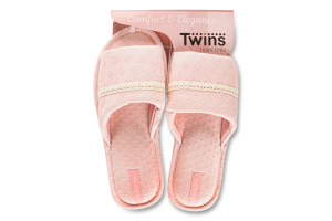 Тапочки открытые домашние женские Twins №7144 38-39 светло-розовый