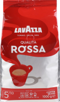 Кофе натуральный жареный в зернах Qualita Rossa Lavazza м/у 1кг