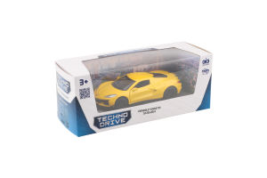Іграшка Автомодель Chevrolet Corvette C8 Z06 2024 жовтий/червоний TechnoDrive