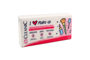 Рушники косметичні I Love Make Up бавовняні 50шт Cleanic