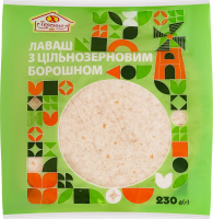 Лаваш з цільнозерновим борошном Теремно м/у 230г