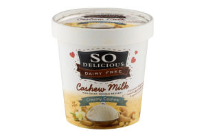 So Delicious Dairy Free Cashew Milk Non-Dairy Frozen Dessert Creamy Cashew