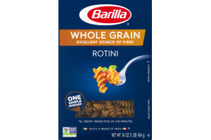Barilla Pasta Whole Grain Rotini