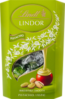 Конфеты из молочного шоколада с фисташковой начинкой Lindor Lindt к/у 200г