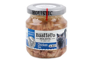 Філе курки шматочки в желе для котів Basttet'o с/б 130г