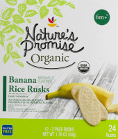 Nature's Promise Organic 6m+ Banana Rice Rusks