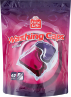 Капсулы для стирки для цветных вещей Color Fine Life 40шт