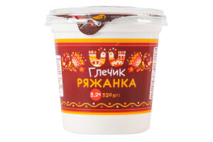 Ряжанка 3.2% Глечик ст 320г