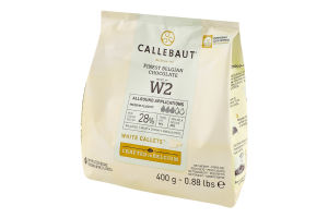Шоколад 28% білий White callets Callebaut м/у 0.4кг