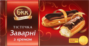 Пирожные Заварные с кремом Київ БКК к/у 360г