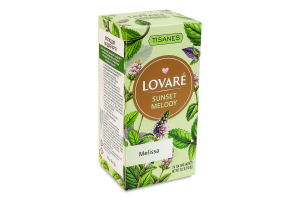 Чай травяной из листьев мелиссы Мелодия вечера Lovare к/у 24х1.3г