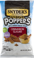 Snyder's of Hanover Pretzel Poppers Airy & Crunchy Pretzel Shells Cinnamon Sugar