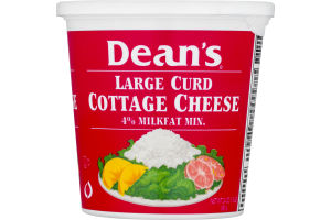 Dean's 4% Milkfat Cottage Cheese Large Curd