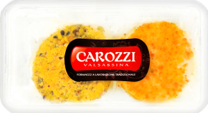 Сыр 25% из козьего молока с фисташками и апельсином Caprino Caprissima Carozzi п/у 2x80г