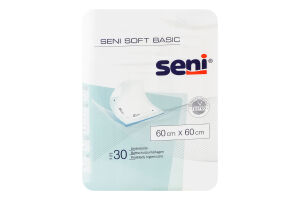 Пелюшки гігієнічні 60х60см Basic Soft Seni 30шт