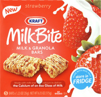 Kraft MilkBite Strawberry Milk & Granola Bars - 5 CT