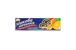 Начинка маковая с цедрой апельсина SantaVita Bakers к/у 500г