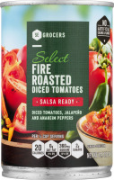 SE Grocers Select Diced Tomatoes Fire Roasted Salsa Ready