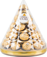 Конфеты вафельные хрустящие покрытые молочным шоколадом и измельченными лесными орехами Ferrero Rocher п/у 350г