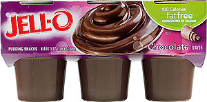 JELL-O 100 Calorie Fat Free Chocolate Pudding Snacks - 6 CT