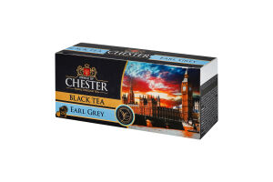 Чай чорний цейлонський байховий дрібний з ароматом бергамоту Earl Grey Prince of Chester к/у 25х2г