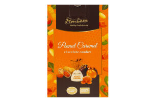 Конфеты шоколадные натуральные ручной работы Арахис-медовая карамель MonLasa к/у 100г