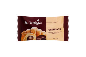 Круассан с наполнителем жиросодержащим со вкусом шоколад Toniya м/у 60г