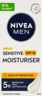 Крем для чутливої шкіри SPF 15 Nivea Men 75мл