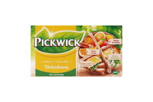 Напій фруктово-трав'яний зі шматочками фруктів травами та прянощами Variation yellow Fruit fusion Pickwick к/у 20шт