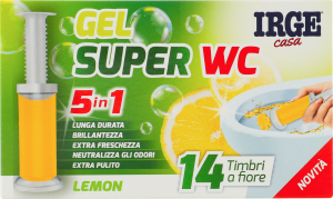 Гель-стік д/чищення унітазу 5в1 Lemon 45,6г Irge