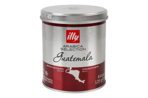 Кофе натуральный жареный молотый Guatemala Arabica selection Illy ж/б 125г