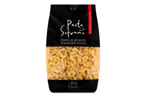 Макароны Elbow №186 Pasta Soprano м/у 400г