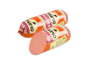 Колбаса вареная из мяса птицы Вкусная Ранчо 1с кг