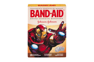 Band-Aid Brand Adhesive Bandages Assorted Sizes Marvel Avengers - 20 CT