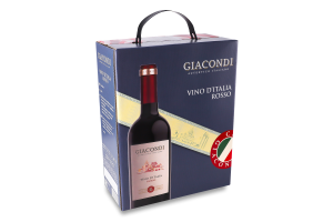 Вино 3л 12% червоне сухе Vino D`italia Rosso Giacondi к/у