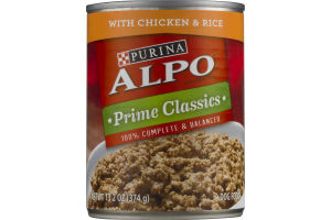 Purina Alpo Prime Classics Dog Food Chicken & Rice
