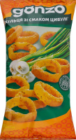 Кольца кукурузные со вкусом лука Gonzo м/у 150г