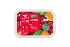 Малина-апельсин перетертые с сахаром Рудь п/у 350г
