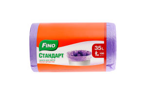 Пакеты для мусора 35л Стандарт Fino 100шт