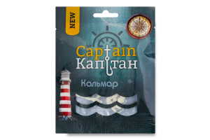 Кальмар солоний сушений шинкований Captain м/у 18г