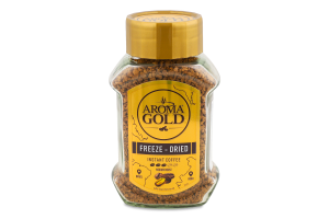 Кофе натуральный растворимый сублимированный Aroma Gold с/б 95г