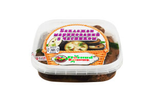 Баклажан маринованный с чесноком Повний Кошик п/у 200г